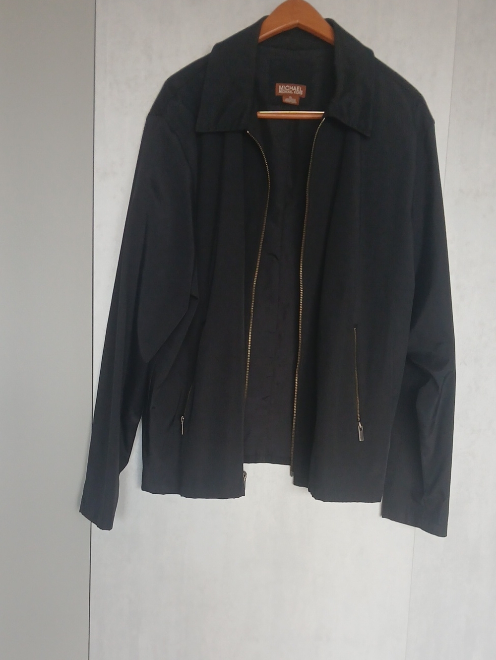Michael Kors Men's Black Lightweight Zip Jacket